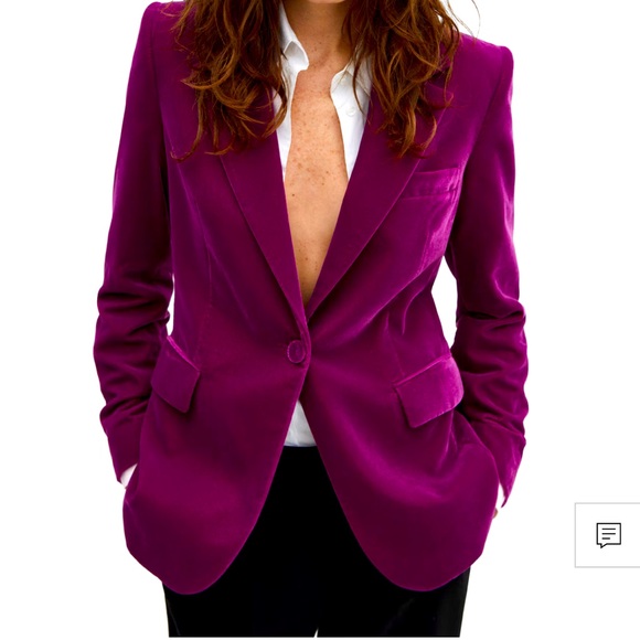 NWOT Mango XXS Velvet Blazer - Picture 1 of 7